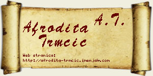 Afrodita Trmčić vizit kartica